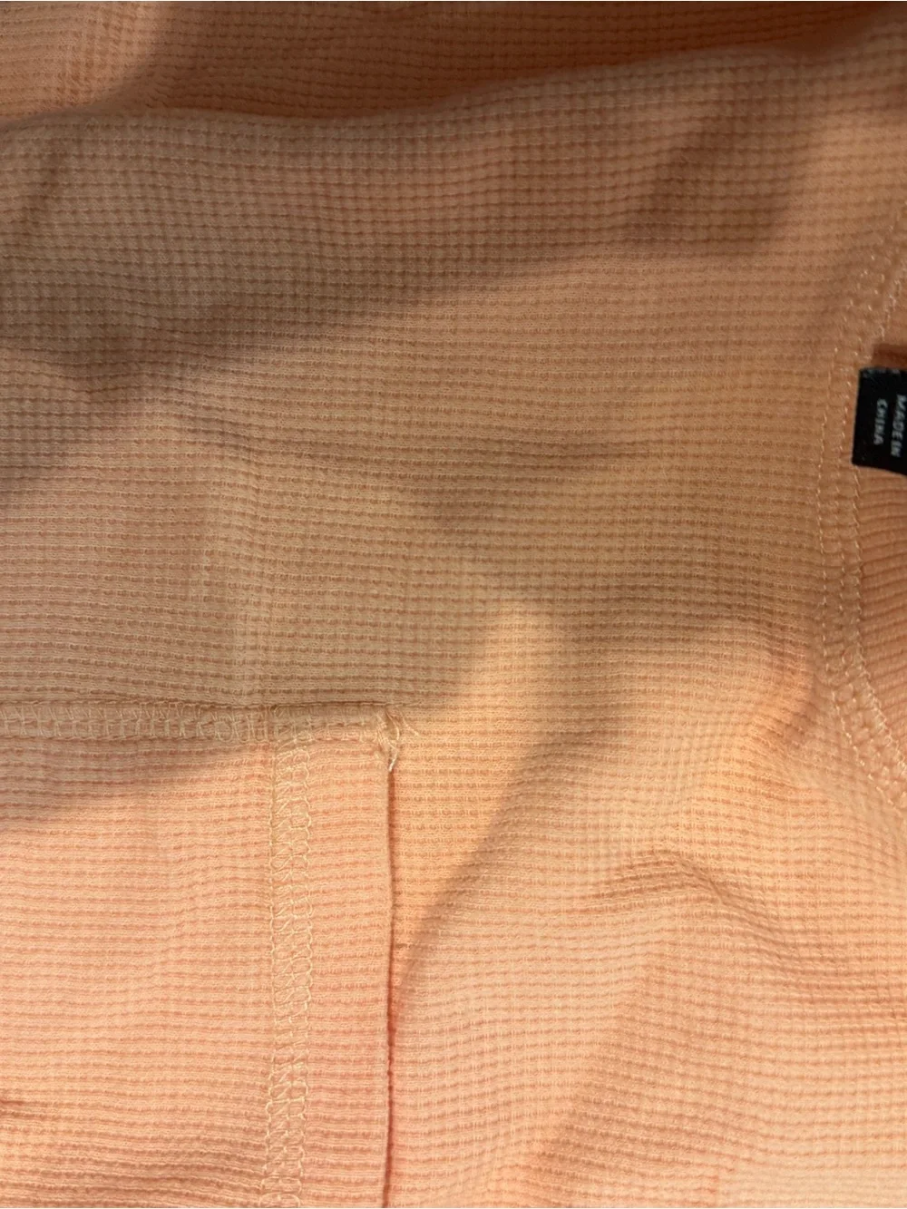 art class Peach Thermal Crop Top & Shorts Matching Set